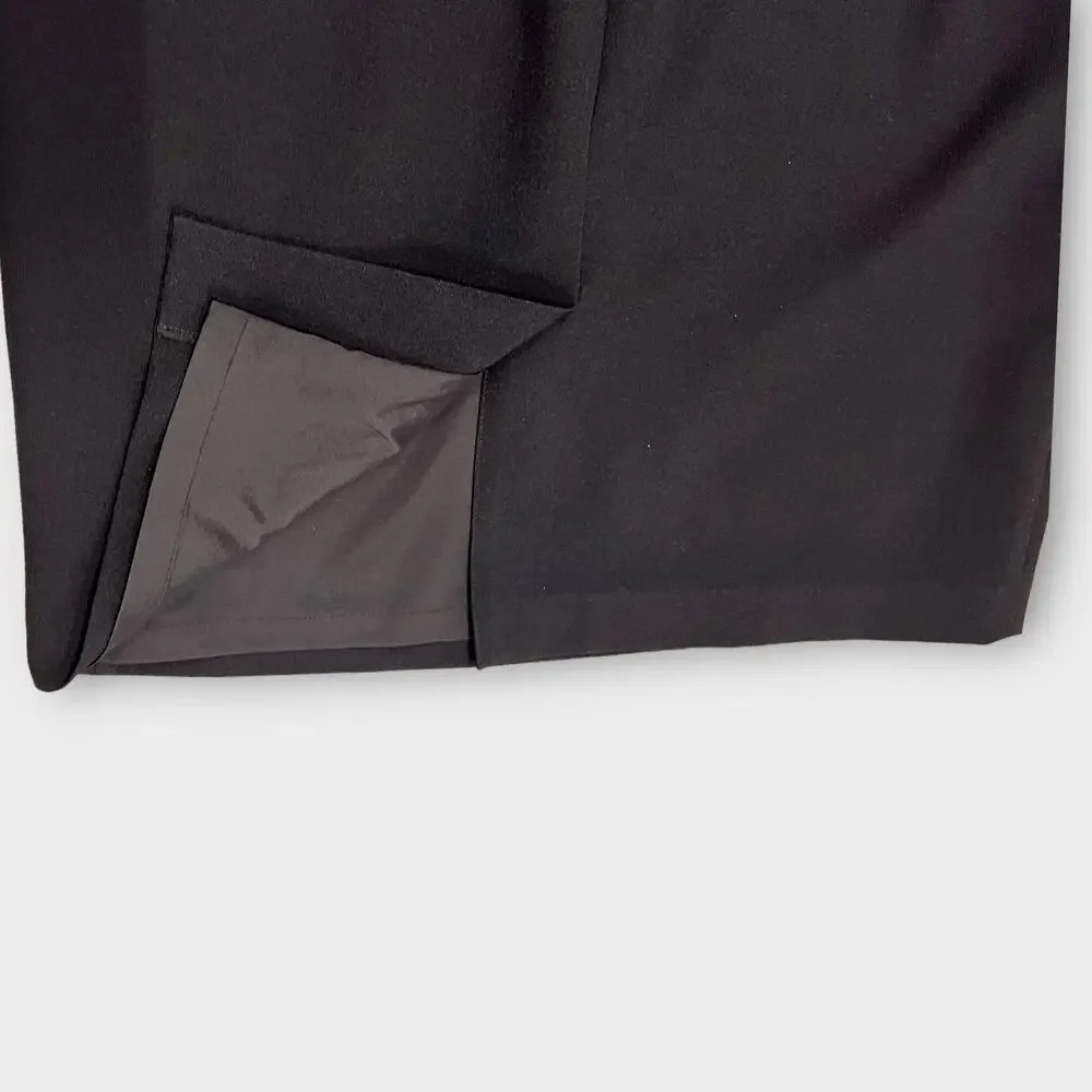 White House Black Market Open Shoulder black Dress Size 8 - Picture 10 of 10